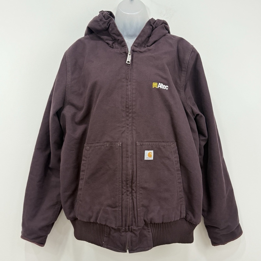 Carhartt Washed Duck Active Jacket Womens XL Purple Outdoors Barn Chore Gorpcore